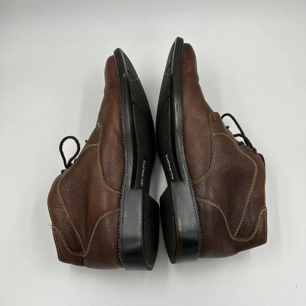 Alfani Chukka Boots Mens 8.5M Brown Soft Leather Lace Up‎ 09-94848